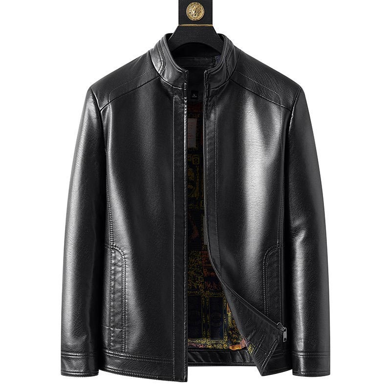 🔥45% KORTING — Heren leren jas met pluche voering | Warm cadeau voor hem
