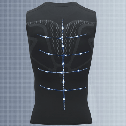 🎉 Ionische shapewear vest – Compressie en verkoeling – Body contouring en mouwloos – Onzichtbaar onder kleding 🕶️