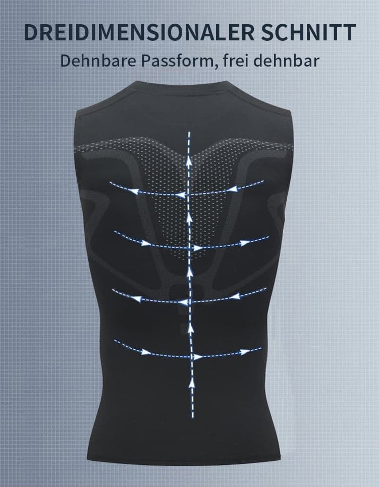 🎉 Ionische shapewear vest – Compressie en verkoeling – Body contouring en mouwloos – Onzichtbaar onder kleding 🕶️