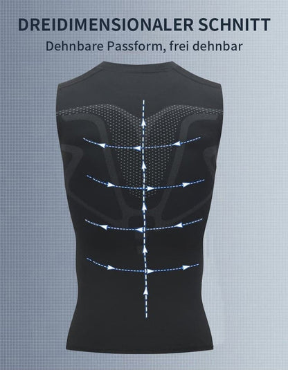 🎉 Ionische shapewear vest – Compressie en verkoeling – Body contouring en mouwloos – Onzichtbaar onder kleding 🕶️