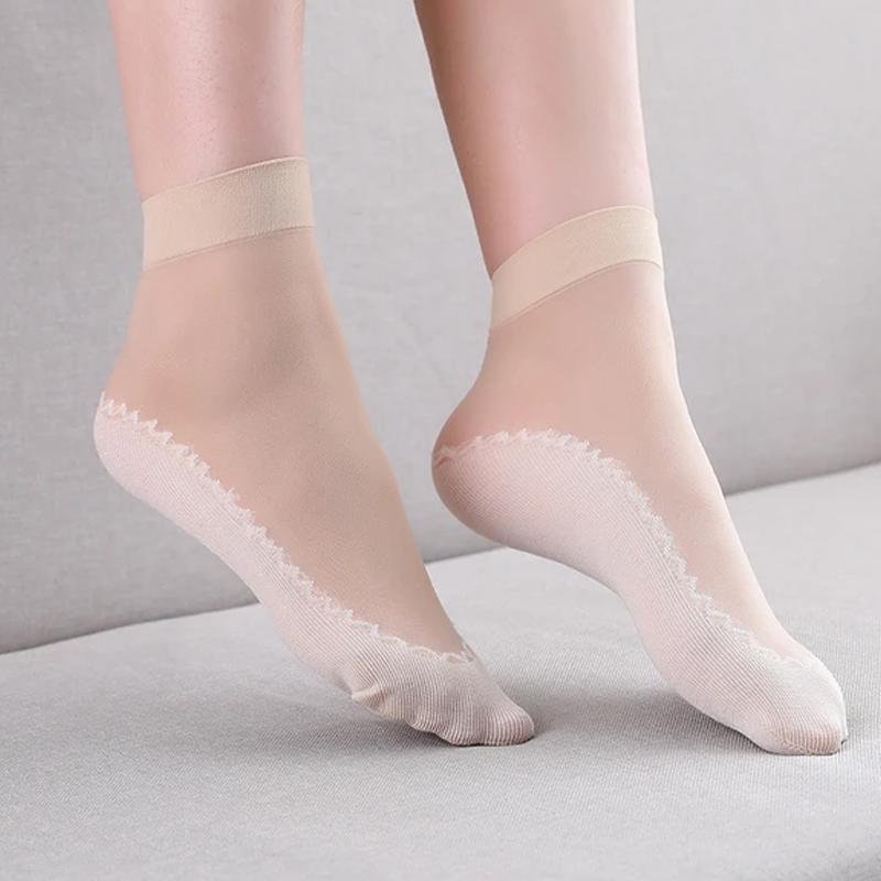 💥Koop 5 krijg  5 gratis🍃Silky antislipkatoenen sokken