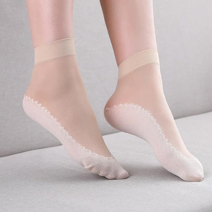 💥Koop 5 krijg  5 gratis🍃Silky antislipkatoenen sokken