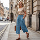 ⏰🔥 TIJDELIJK 50% KORTING! 👖 Lichtgewicht cropped broek voor dames met elastische taille (S-3XL) – Comfortabel, soepel vallend & perfect voor casual zomeroutfits ✨🌿