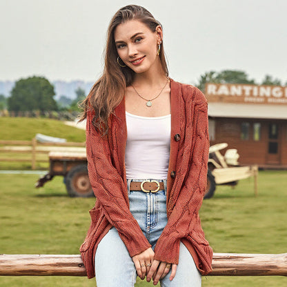Vroege lente halflange gebreide trui voor dames🧥—Perfect om over T-shirts of onder jassen te dragen, ideaal voor zowel op kantoor als tijdens brunchafspraakjes💼