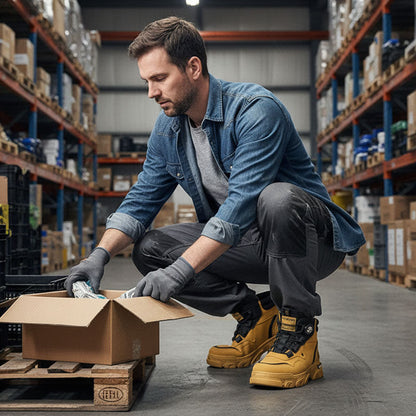 🔥49% OFF🔥Men's Outdoor Swivel Buckle Work Shoes 🔄👞 – Waterproof 💦, Anti-slip 🚶‍♂️, Comfortable , Breathable 🌬️