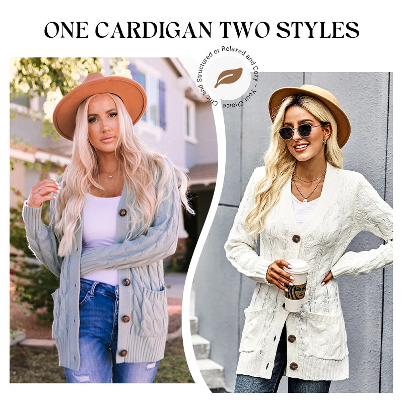 Vroege lente halflange gebreide trui voor dames🧥—Perfect om over T-shirts of onder jassen te dragen, ideaal voor zowel op kantoor als tijdens brunchafspraakjes💼