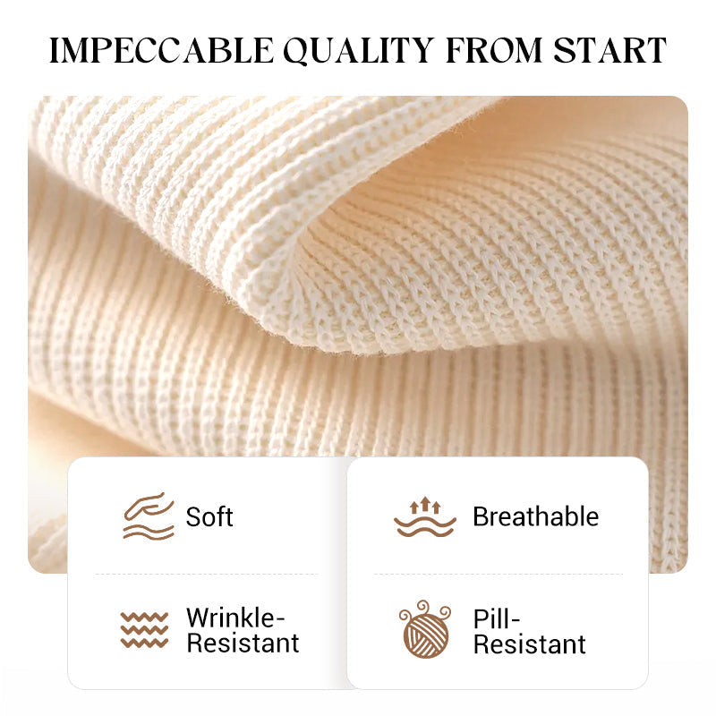 Vroege lente halflange gebreide trui voor dames🧥—Perfect om over T-shirts of onder jassen te dragen, ideaal voor zowel op kantoor als tijdens brunchafspraakjes💼