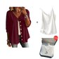 ⏰TIJDELIJKE KORTING⚡ Eenkleurige knoopblouse 👕 Dubbel te dragen als vest