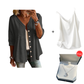 ⏰TIJDELIJKE KORTING⚡ Eenkleurige knoopblouse 👕 Dubbel te dragen als vest