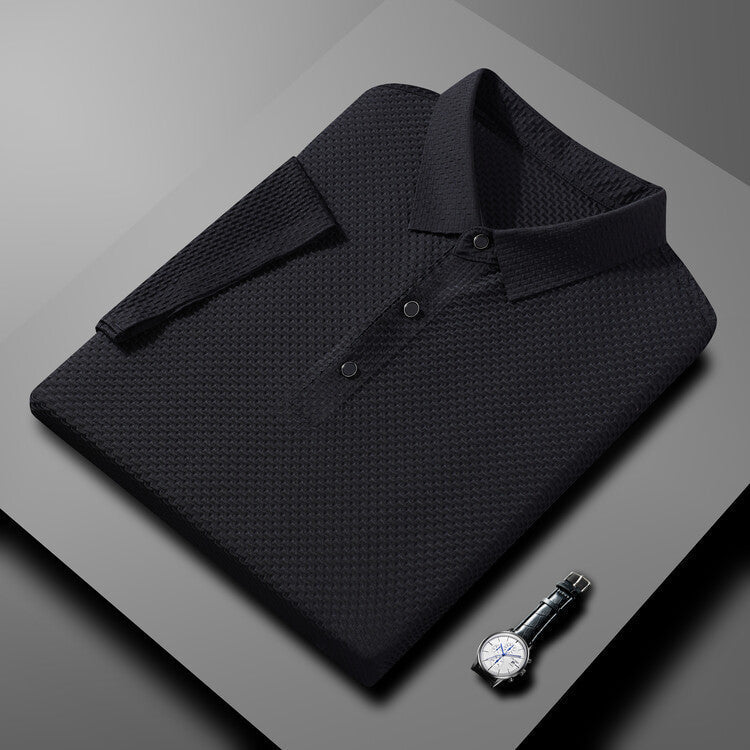 Herenijs Zijde Ademend Slank Business Korte Mouwen 🔥Koop er 2, gratis verzending🔥
