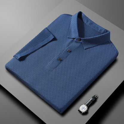 Herenijs Zijde Ademend Slank Business Korte Mouwen 🔥Koop er 2, gratis verzending🔥
