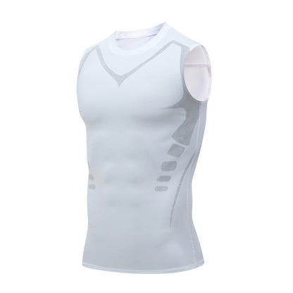 🎉 Ionische shapewear vest – Compressie en verkoeling – Body contouring en mouwloos – Onzichtbaar onder kleding 🕶️