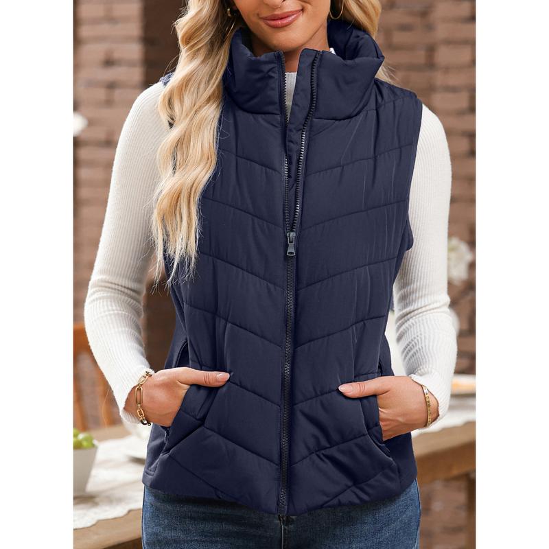 💖SOLDES 50 % DE RÉDUCTION✨️Gilet matelassé sans manches à fermeture éclair pour femme💗-Confortable sans être encombrant