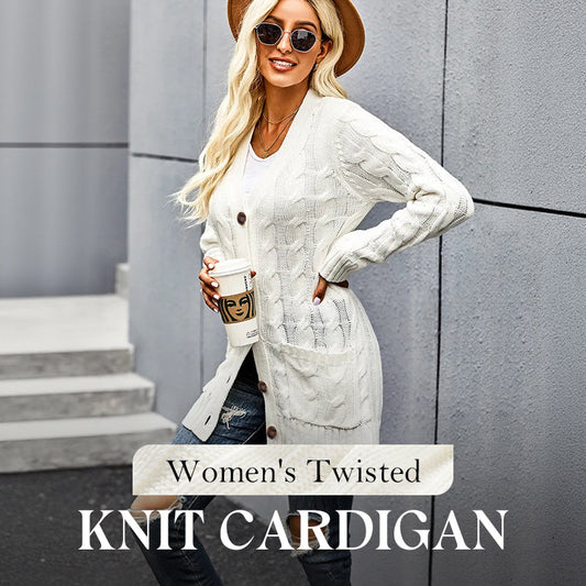 Vroege lente halflange gebreide trui voor dames🧥—Perfect om over T-shirts of onder jassen te dragen, ideaal voor zowel op kantoor als tijdens brunchafspraakjes💼