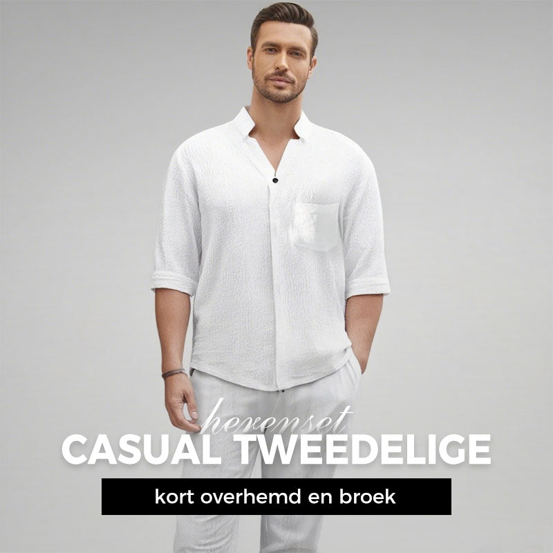 🌿2026 Hot Sale💧Tweedelige katoenen set voor heren: top en broek