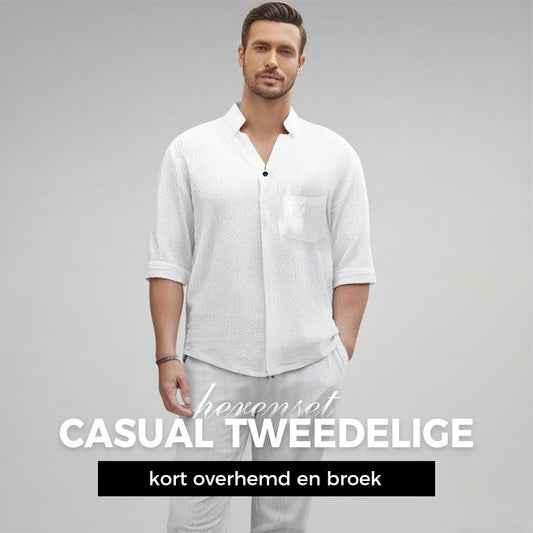 🌿2026 Hot Sale💧Tweedelige katoenen set voor heren: top en broek