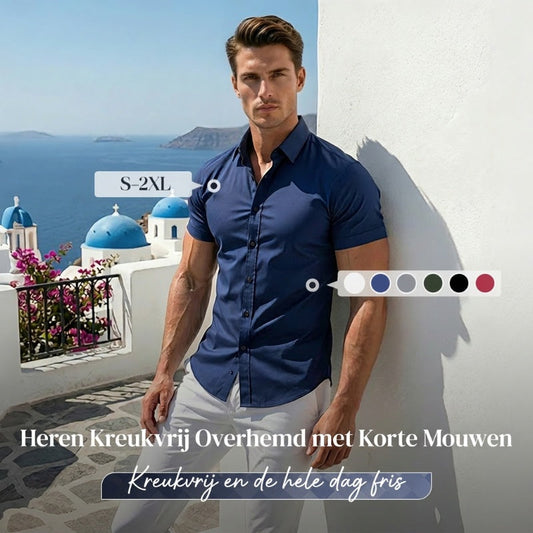 👔⚡| Strijkvrije herenoverhemden – Niet strijken, kreukvrij en comfortabel de hele dag!
