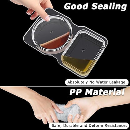 🔥VENTE CHAUDE 50 % DE RÉDUCTION🔥Contenants à collation à double compartiment avec couvercles