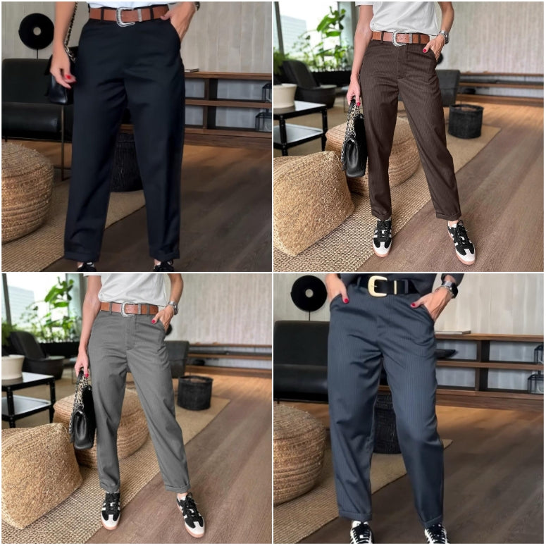 🔥 Must-Have! Rechte Blazerbroek met Hoge Taille – Stijlvol & Comfortabel 🍃