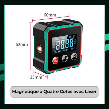 🔥Vente à chaud 61% de réduction🔥Détecteur d'angle numérique magnétique avec laser électronique