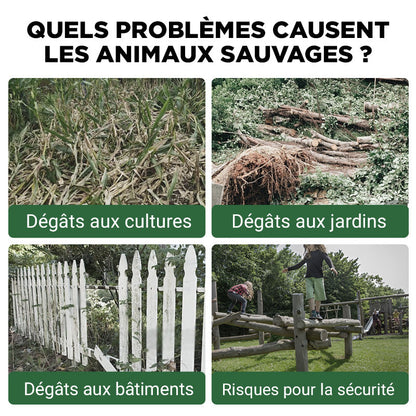 💥Lampe d'avertissement solaire anti - bête avec volume élevé