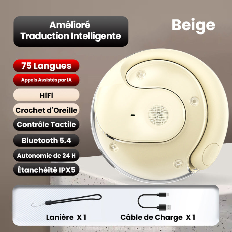 🔥NEW HOT SALE🎧Écouteurs de Traduction Intelligente sans Fil Bluetooth