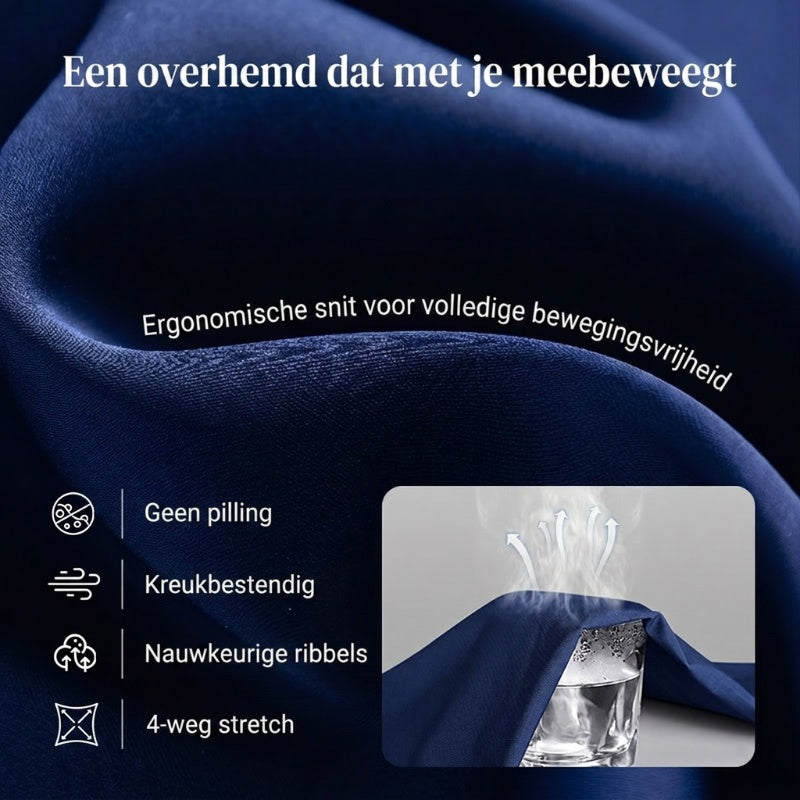 👔⚡| Strijkvrije herenoverhemden – Niet strijken, kreukvrij en comfortabel de hele dag!