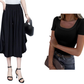 ⏰ 50% KORTING 🌬️ Luchtige capribroek, elastische taille & slankmakende snit