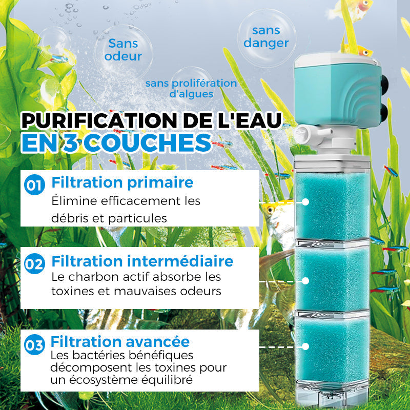🔥Offre à durée limitée💦--Système de filtration automatique pour aquariums🐠