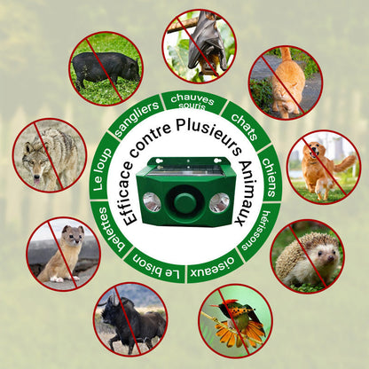 💥Lampe d'avertissement solaire anti - bête avec volume élevé