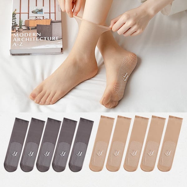💥Koop 5 krijg  5 gratis🍃Silky antislipkatoenen sokken