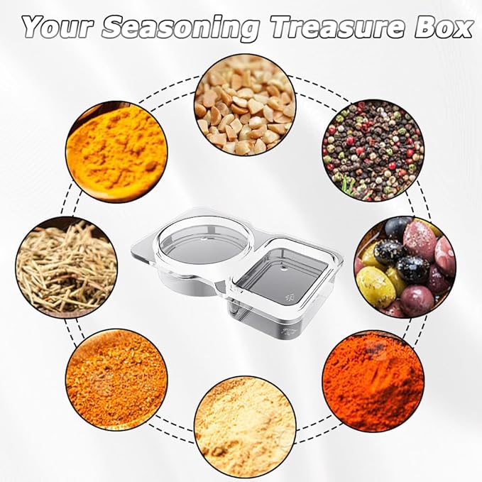 🔥VENTE CHAUDE 50 % DE RÉDUCTION🔥Contenants à collation à double compartiment avec couvercles