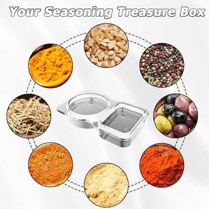 🔥VENTE CHAUDE 50 % DE RÉDUCTION🔥Contenants à collation à double compartiment avec couvercles