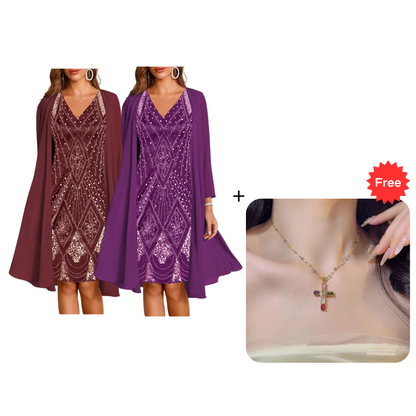 👗✨Nieuwe stijl 2026: chiffon jurk met 3D-digitale print!🔥