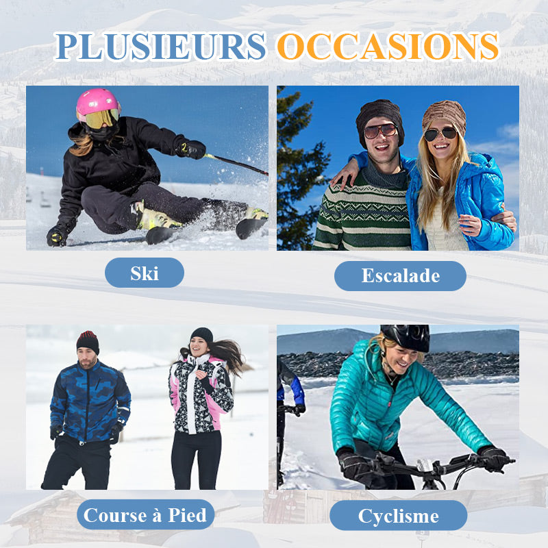 🔥VENTE CHAUDE 🔥Écharpe Bonnet Tricoté Hiver Femme 3-en-1 Cagoule