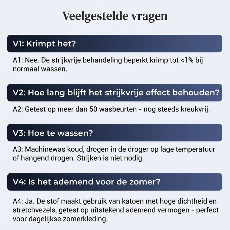 👔⚡| Strijkvrije herenoverhemden – Niet strijken, kreukvrij en comfortabel de hele dag!