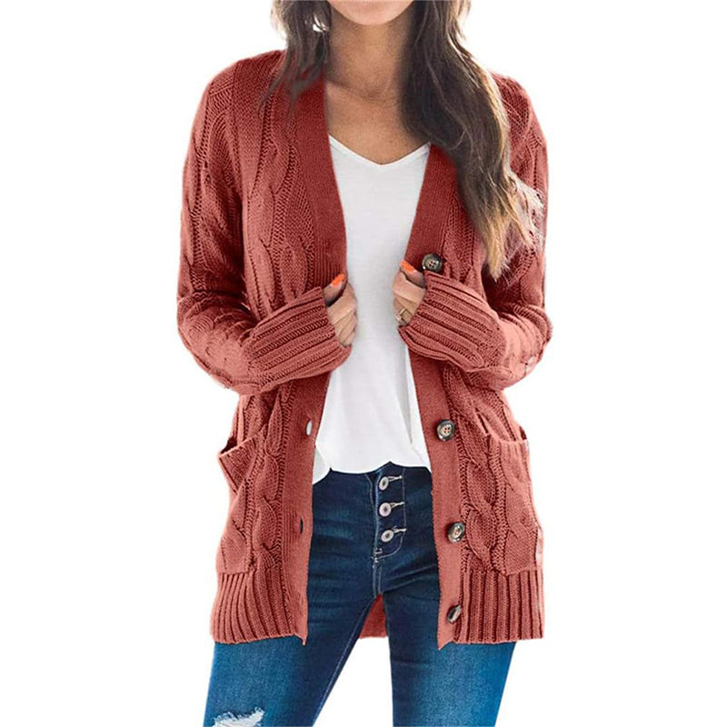 Vroege lente halflange gebreide trui voor dames🧥—Perfect om over T-shirts of onder jassen te dragen, ideaal voor zowel op kantoor als tijdens brunchafspraakjes💼