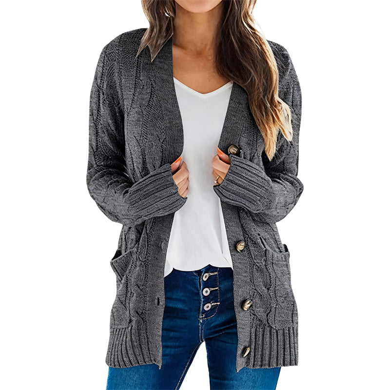 Vroege lente halflange gebreide trui voor dames🧥—Perfect om over T-shirts of onder jassen te dragen, ideaal voor zowel op kantoor als tijdens brunchafspraakjes💼