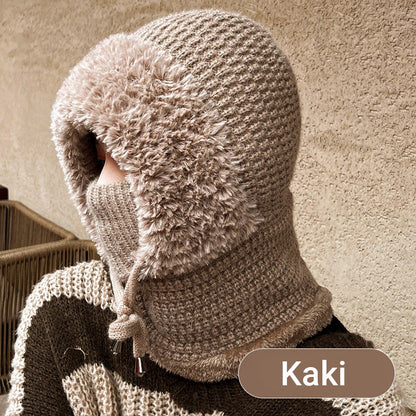 🔥VENTE CHAUDE 🔥Écharpe Bonnet Tricoté Hiver Femme 3-en-1 Cagoule