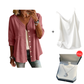 ⏰TIJDELIJKE KORTING⚡ Eenkleurige knoopblouse 👕 Dubbel te dragen als vest