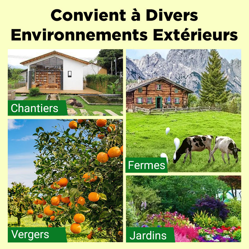 💥Lampe d'avertissement solaire anti - bête avec volume élevé