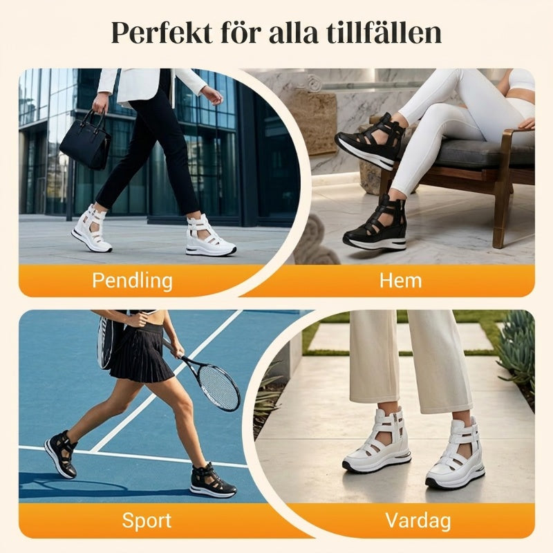 🔥Laatste dag 50% korting - Comfortabele lichtgewicht sleehakken met zijrits