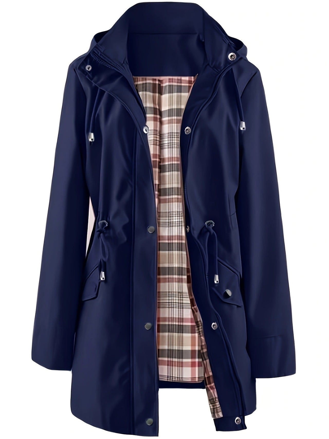 🔥Hot Sale 50% de réduction🔥Vestes décontractées de couleur unie, manteaux coupe-vent imperméables, coupe-vent à capuche