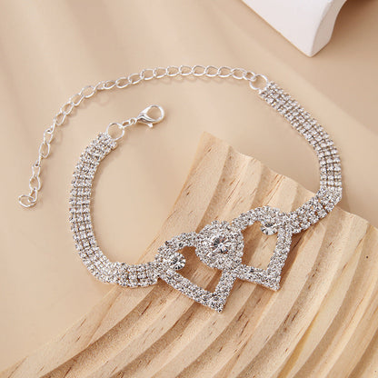 Buy 2 Get 15%💖Heart X Heart Ankle Bracelet🌟FREE SHIPPING