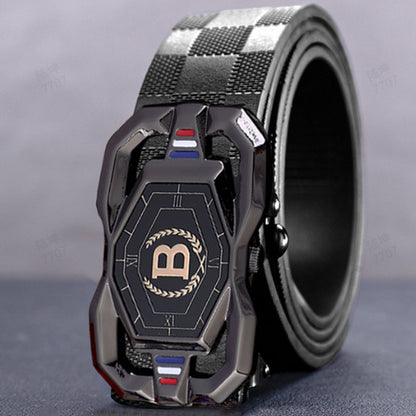 🐊Leren riem voor heren met een elegant krokodillenleerpatroon, voorzien van een automatische gesp en gemaakt van rundleer.