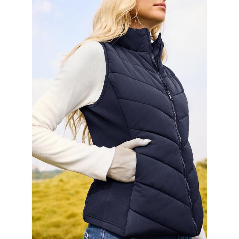 💖SOLDES 50 % DE RÉDUCTION✨️Gilet matelassé sans manches à fermeture éclair pour femme💗-Confortable sans être encombrant