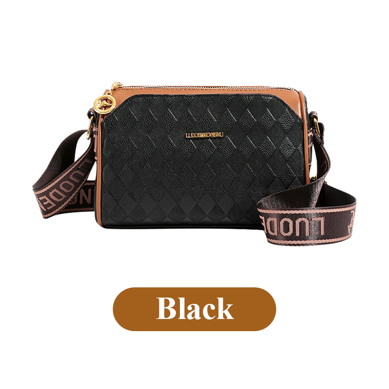 🔥Mode diamantpatroon grote capaciteit 3-laags crossbodytas
