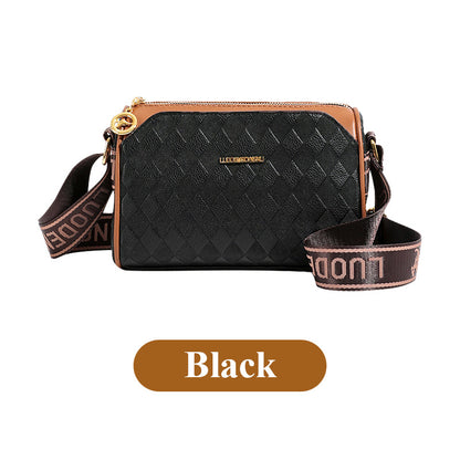 🔥Mode diamantpatroon grote capaciteit 3-laags crossbodytas