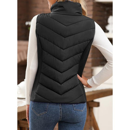 💖SOLDES 50 % DE RÉDUCTION✨️Gilet matelassé sans manches à fermeture éclair pour femme💗-Confortable sans être encombrant