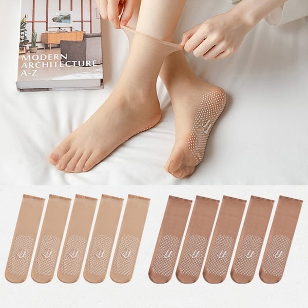 💥Koop 5 krijg  5 gratis🍃Silky antislipkatoenen sokken